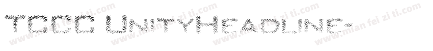 TCCC UnityHeadline字体转换